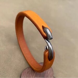 New!!!! Yellow Leather S Hook Bracelet.